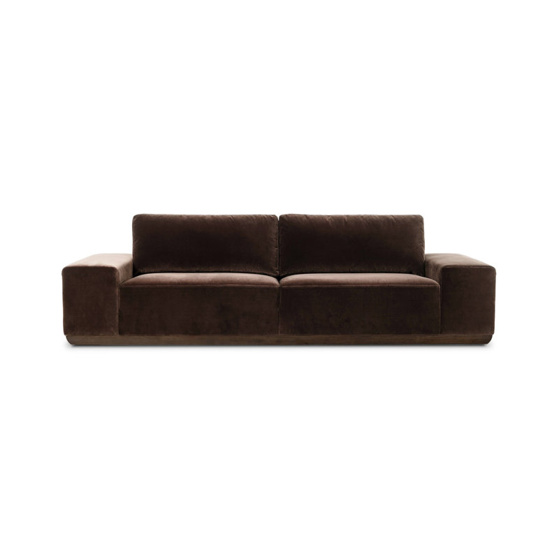 Isaiah 104" Upholstered Sofa, Surrey Cocoa