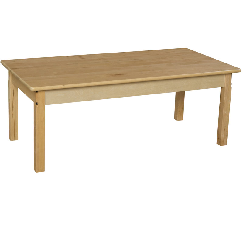 Table rectangulaire d'activités, H 20 po x l 24 po x P 48 po