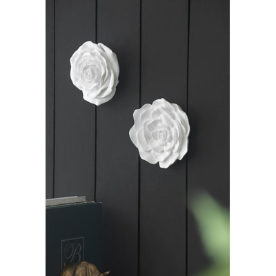 Ensemble de 2 décorations murales roses