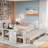 Matthes With Desk And Storage Shelves, Built-in Trundle And 3 Drawers-146873506