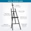 Jacquella Inbox Zero Folding Metal Tripod Easel