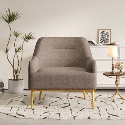 Fauteuil d'appoint rembourré de style moderne pour des espaces de détente confortables