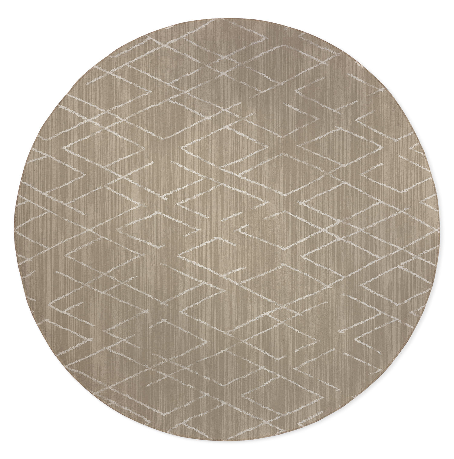 KAVKA DESIGNS Diamond Round 5' X 5' Area Rug | Wayfair