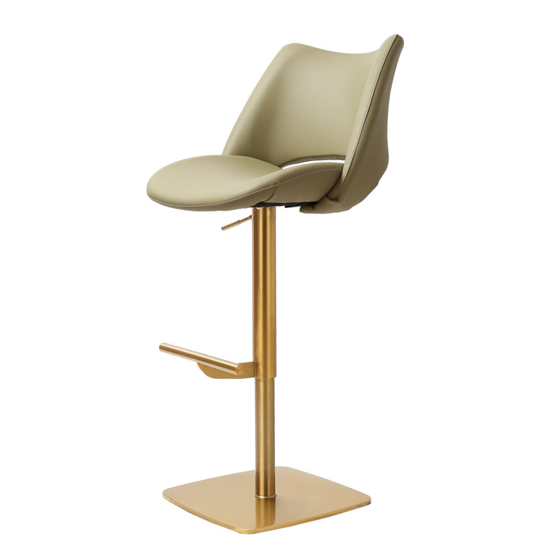Vanlue Barstool, Green/Gold 