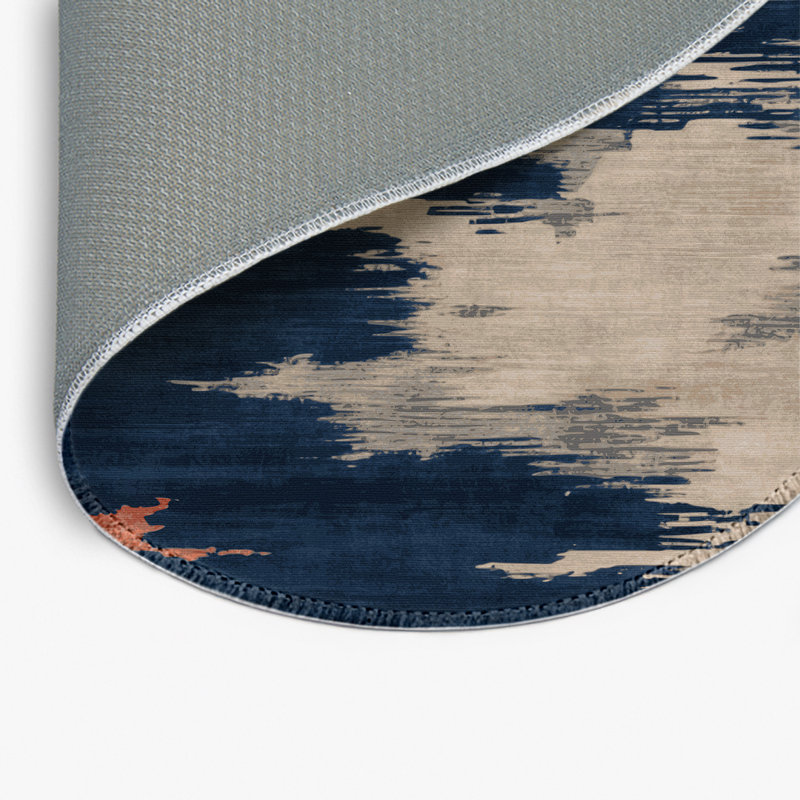 Watercolor Gray Indoor and Outdoor Area Rug, Rectangle 2' x 3'