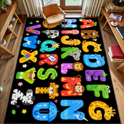Faux Fur Abstract Rug
