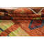 Tapis oriental marocain orange en laine 7 x 10