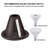 Collar 6" Recessed Light Baffle Trim, Full Metal Can Light Trim for Halo and Juno Remodel, Oil Rubbed Bronze-109011912