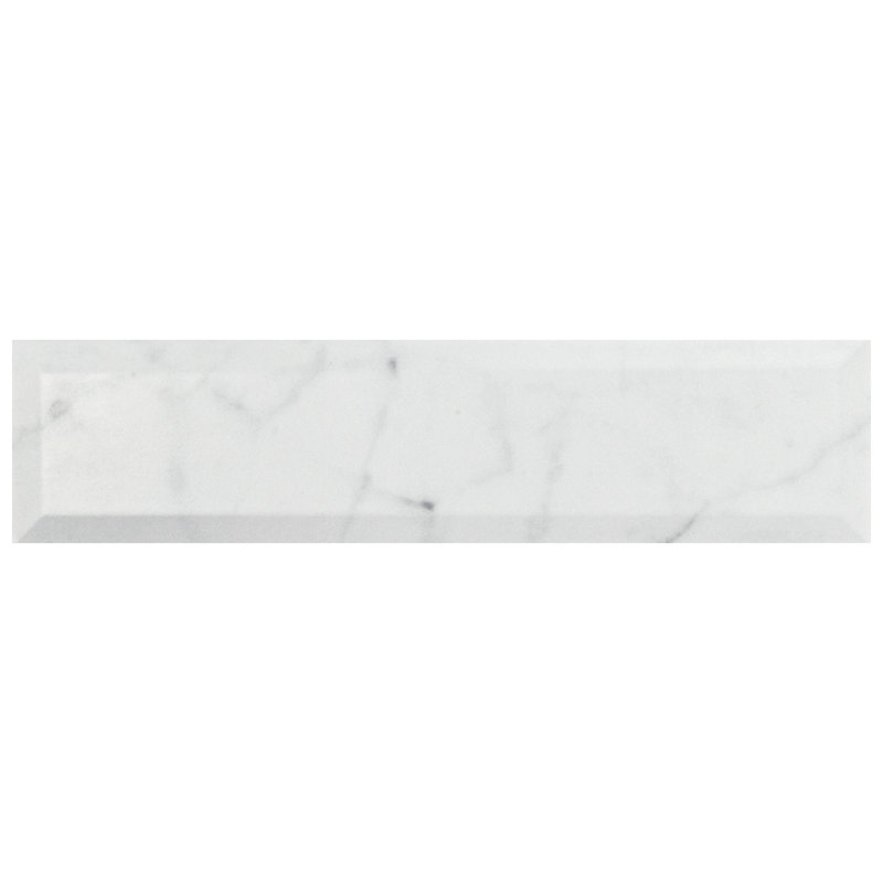 Classico Carrara 3" x 12" Ceramic Stone Look Subway Tile