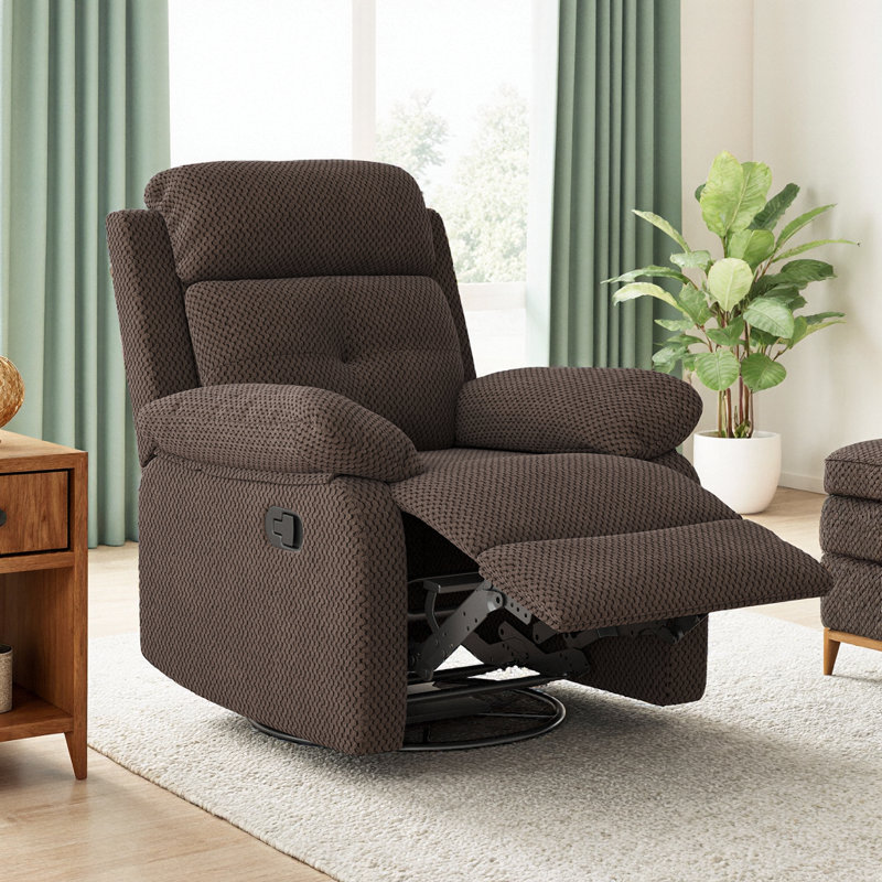Upholstered Brezzy Recliner, Limestone Chenille