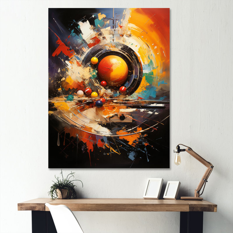 Celsie Billard Cueball Symphony An II, reproduction d'art sur toile, H 32 po x l 24 po x P 1 po, Toile tendue