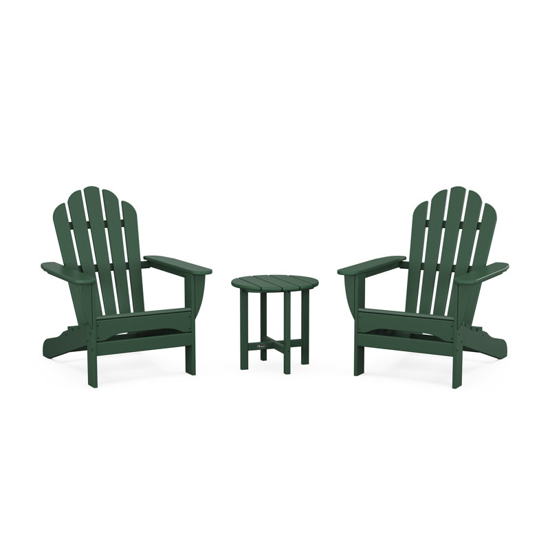 3-Piece Monterey Bay Adirondack Set, Rainforest Canopy