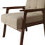 Chaise d'appoint en lin beige-1393147796