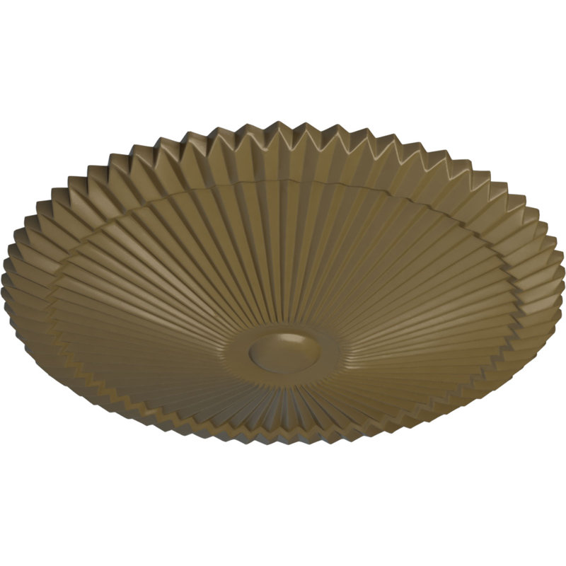 Médaillon de plafond 24 po x P 3 po Shakuras (convient aux auvents de 5 po ou moins), Boue Mississippi
