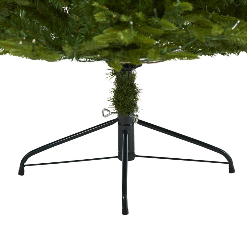 Green Lighted Artificial Fir Christmas Tree, 6.5' H