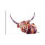 Olivia's Highland Cow by Becksy - Painting on Canvas