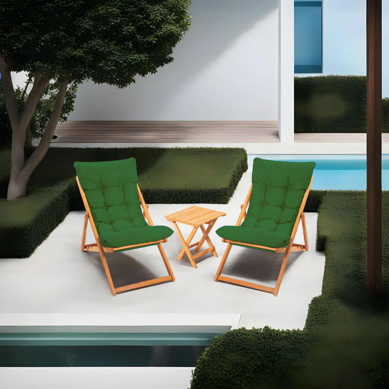 Phillippi 2 - Person Seating Group with Cushions, Green