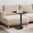 20” Modern Minimalist Raised C-Shaped Iron Metal Sofa Side Table-2114467184