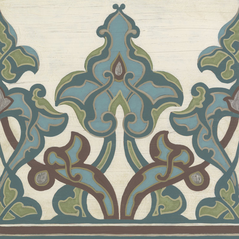 Persian Frieze II - Wrapped Canvas Painting, 51cm H x 51cm W x 3.8cm D