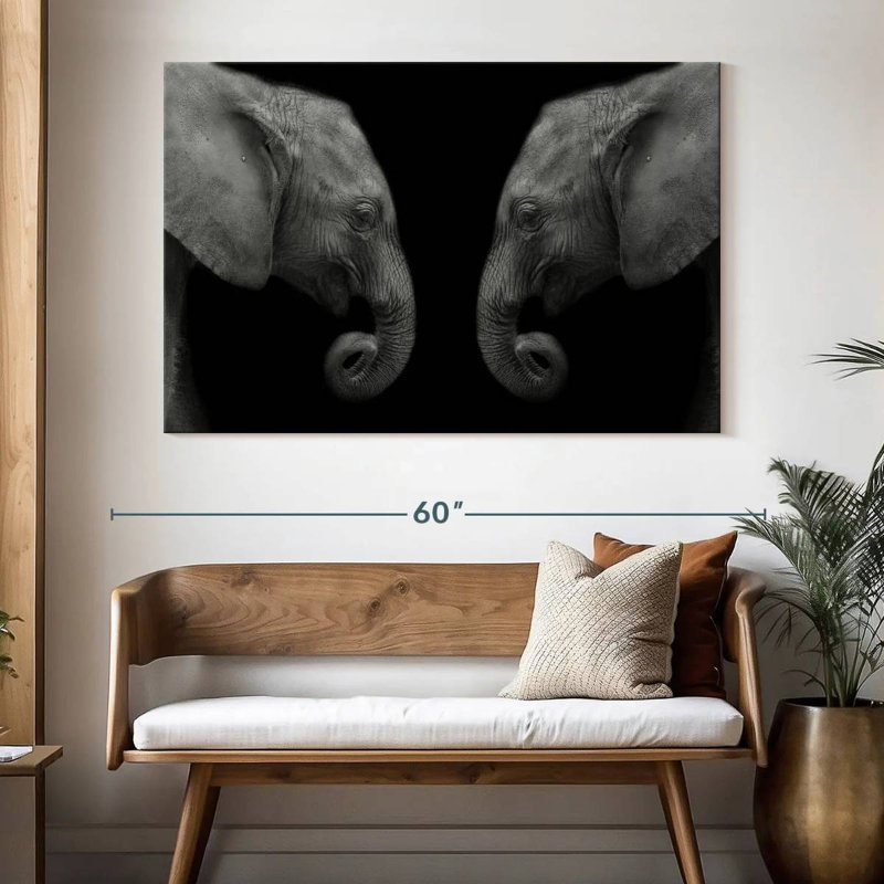 Elephant Sanctuary, 34" H x 51" W