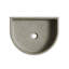 Lavabo de salle de bain 18 "en microfibre irrégulier, sans armoire, sans robinet, gris ciment