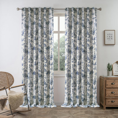 Linen Blend Blackout Curtain