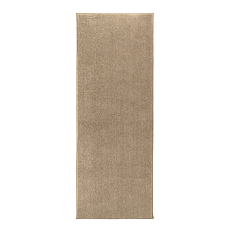 Custom Size Non-Slip Washable Soft Touch Pile Solid Cloud Color Hallway Runner Rug by Feet, Runner 2'2" x 25'