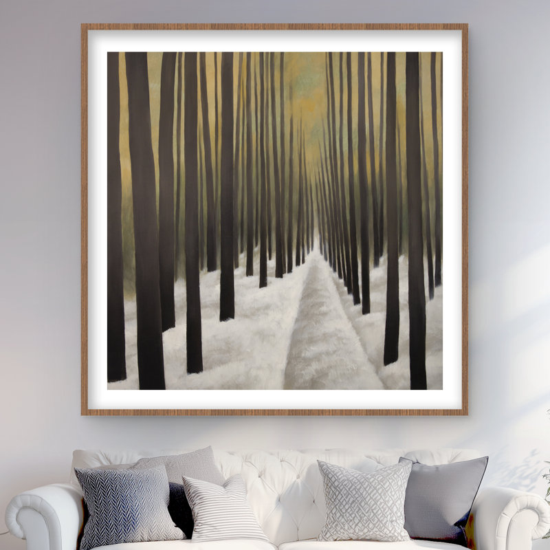 Randonnée dans la forêt - Saisons, impression encadrée