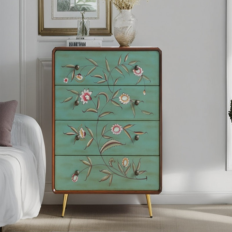 Commode décorative peinte de style américain
