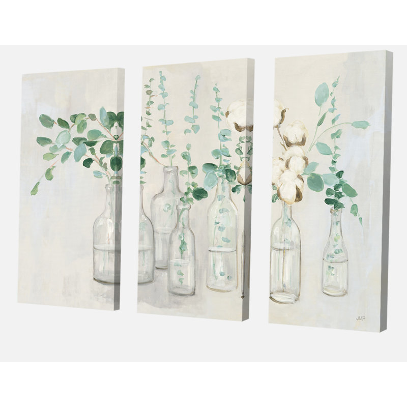 «Beautiful Flower Composition», peinture à multiples images sur toile, H 40 po x l 60 po x P 1 po