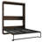 Murphy Wall Bed With LED Lights, No Box Spring Needed, For Home Office, Antique White and Rustic Brown-1767657327-1769099606
