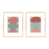 Triple Fusion. Set Of 2 Painting by Andrea Stokes