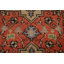 Tapis de couloir orange géométrique Heriz Serapi 3X8