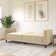 Perdue 81.5" Velvet Square Arm Convertible Sofa
