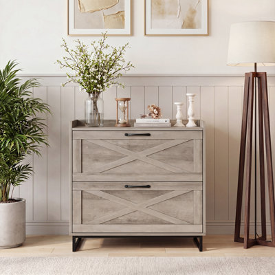 Lateral File Cabinet With Charging Station