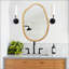 Miroir mural unique et irrégulier pour une décoration intérieure élégante