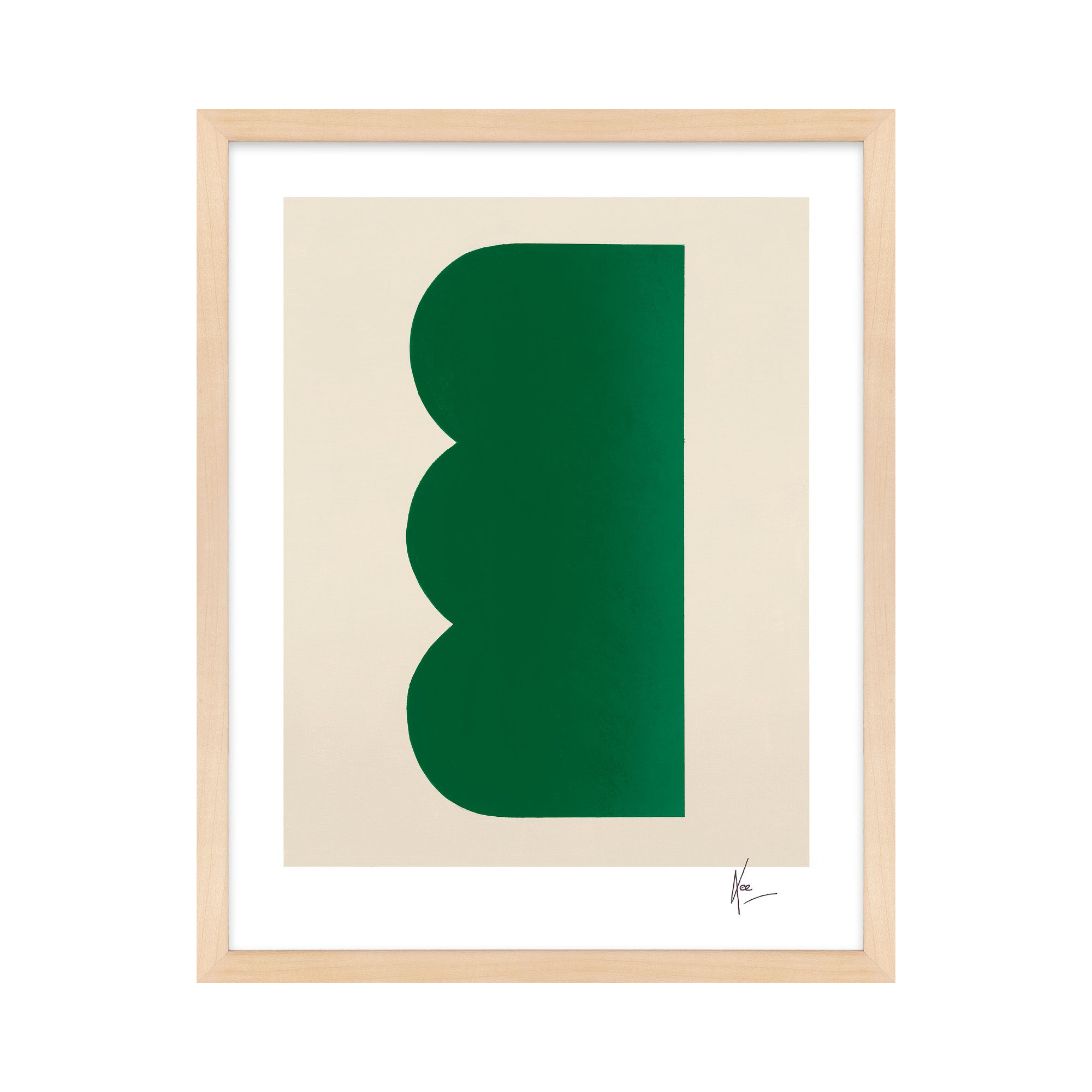 Keyhole 3 by Lee Lessem, Maple Framed, 50" H x 40" W x 1.25" D