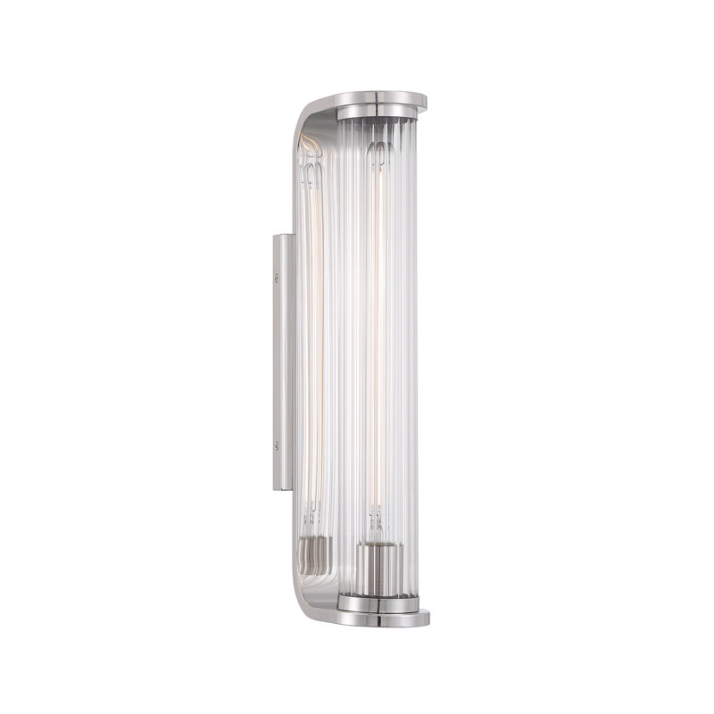 Applique murale en laiton vieilli 1 lumière Folmar, Nickel