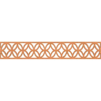 46 5/8"W x 8"H x 1/4"T Crosby Fretwork Moulding, Cherry