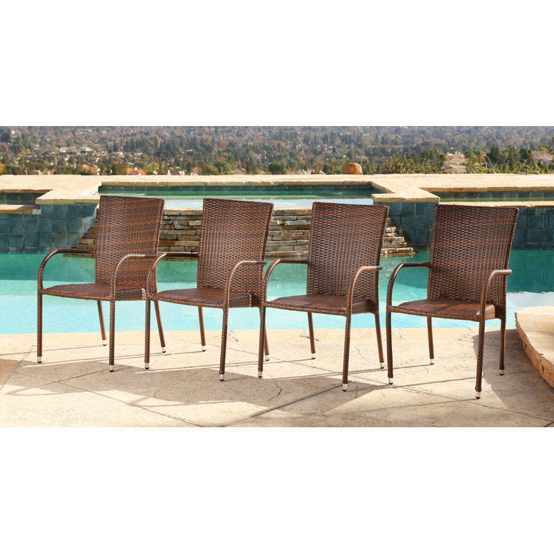 Caris Outdoor Dining Armchair with Cushions