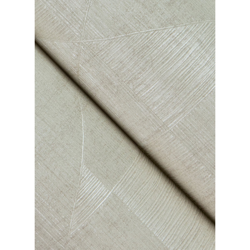 Rouleau de papier peint métallique Heinly, Ivoire ivoire