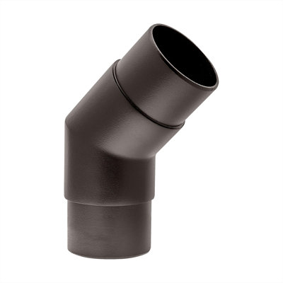 2" Dia. Oil Rubbed Bronze 135 Degree Flush Angle Fitting For 2" O.D. Rail Tubing - 1 Pack