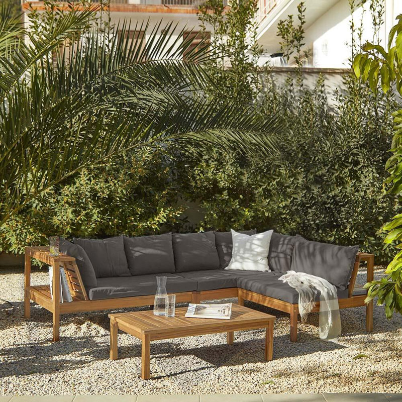 Collinward 240cm Wide Outdoor, Grey, No Umbrella