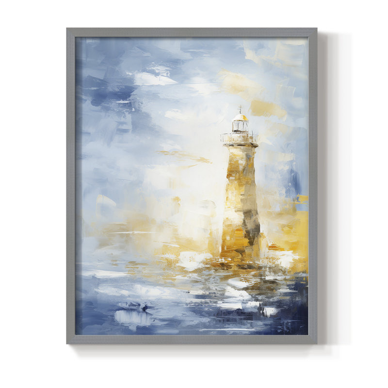 Reproduction encadrée NAUTICAL Series XXVII - bois massif, Gris, 21" H x 17" W