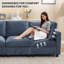 Canapé modulaire moderne en chenille 4 places-652775594