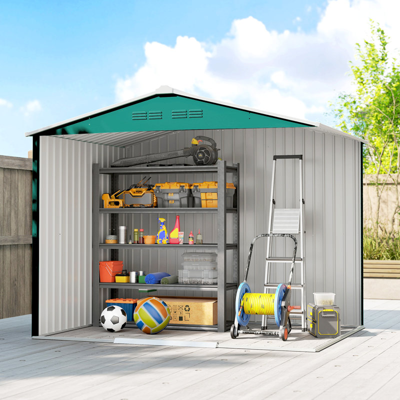 Garden Storage Shed, Green