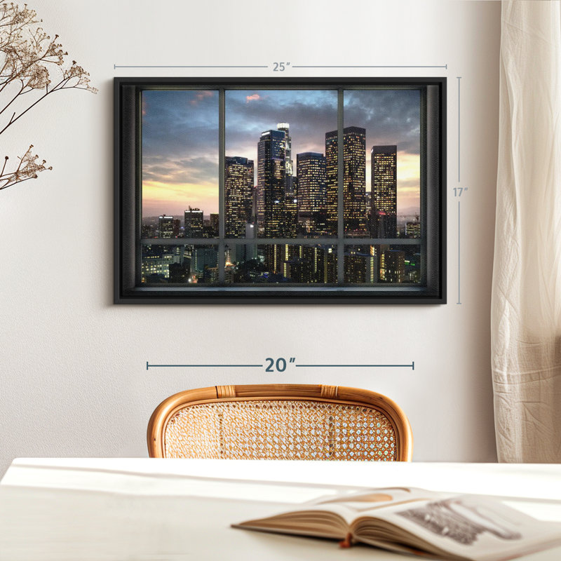 «Evening In LA Wall Art Wall Art», H 17 po x l 25 po