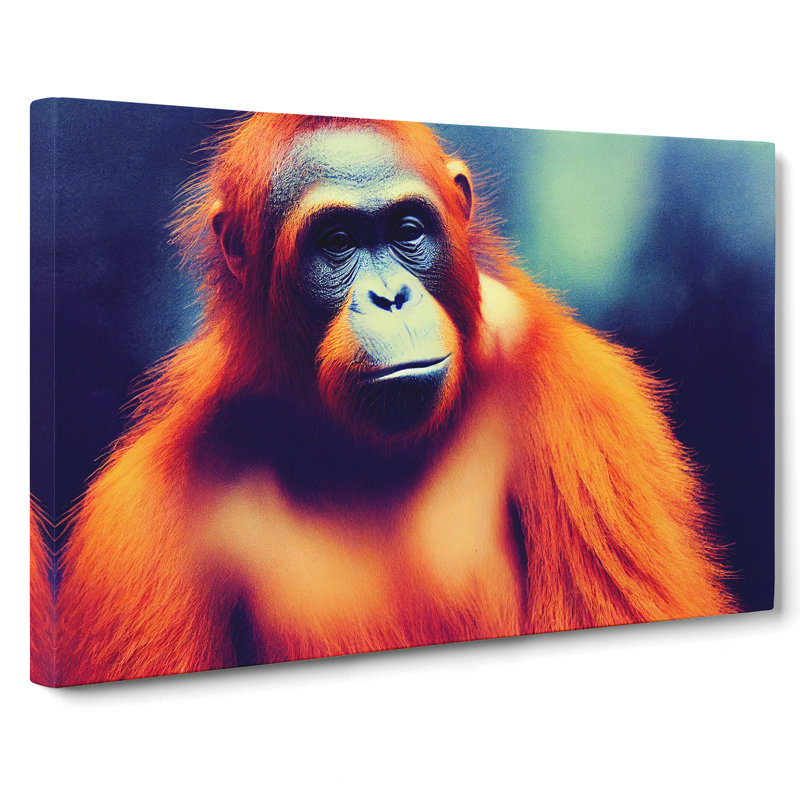 Orangutan Portrait Vol.2 - Wrapped Canvas, 40cm H x 60cm W x 3cm D