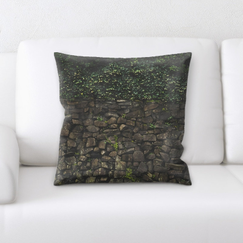 Coussin décoratif briques