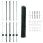 Fence with Post Segment Outdoor Barrier Garden Terrace Divider Boundary-1787244767-1787244766